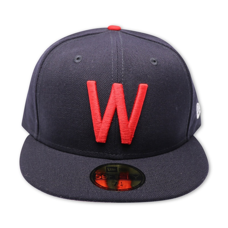 WASHINGTON SENATORS (NAVY) NEW ERA 59FIFTY FITTED (GREY BOTTOM) 67/8