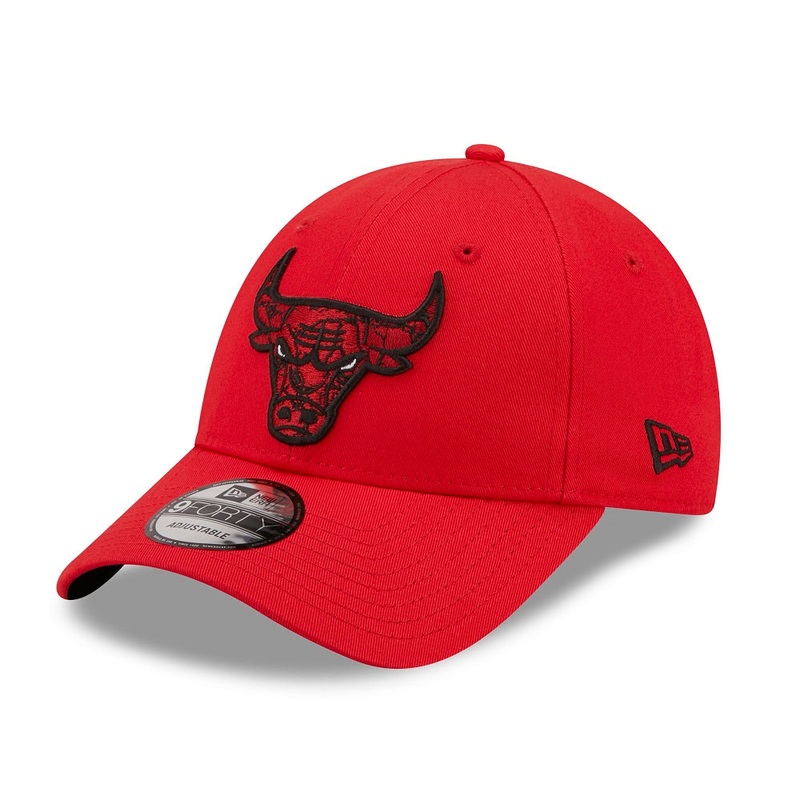 Chicago Bulls 9FORTY Marble Infill Red Cap One Size