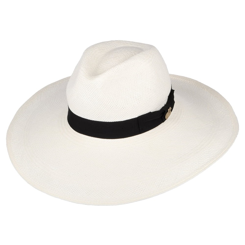 Christys Hats Jessica Wide Brim Panama Hat – Bleach 55