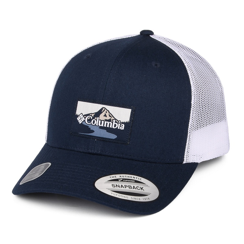 Columbia Hats Peak 2 River Mesh Trucker Cap – Navy-White Adjustable