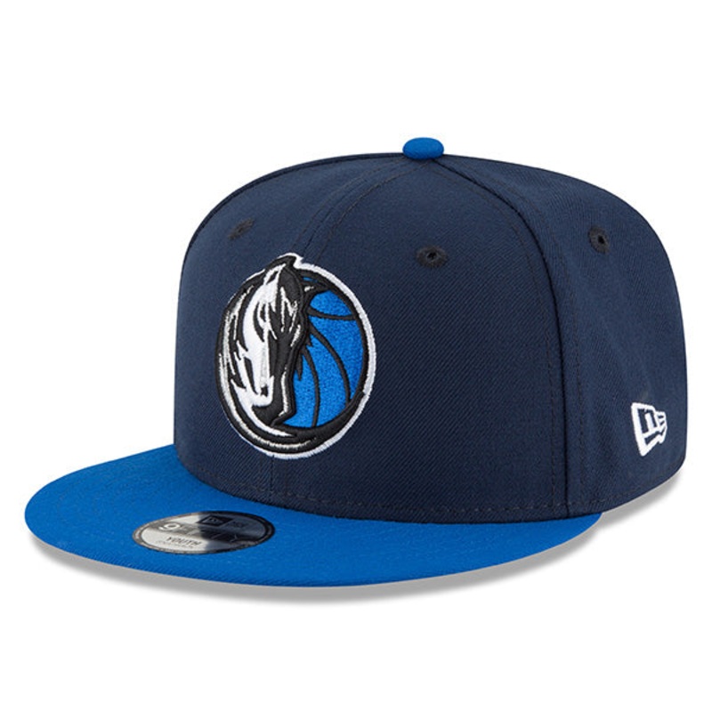 Dallas Mavericks New Era YOUTH 9Fifty Snapback Adjustable NBA Hat – Navy