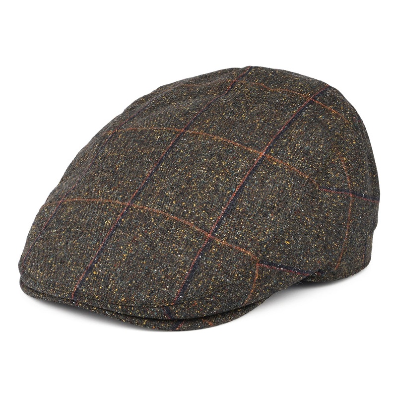 Failsworth Hats Mallalieus Silk-Cotton Mix Sports Flat Cap – Loden 55