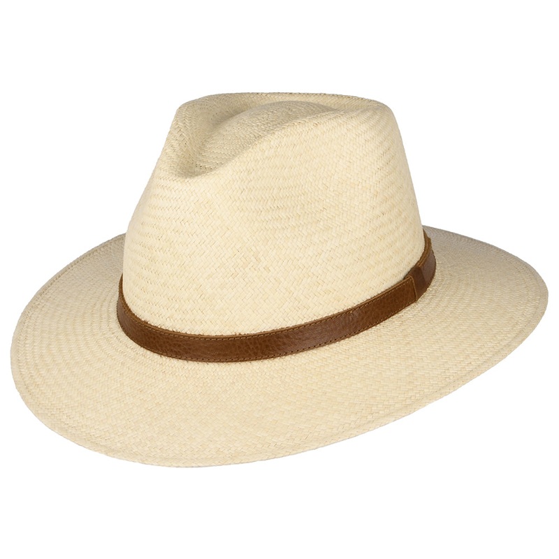 Failsworth Hats Panama Safari Fedora Hat – Natural 55