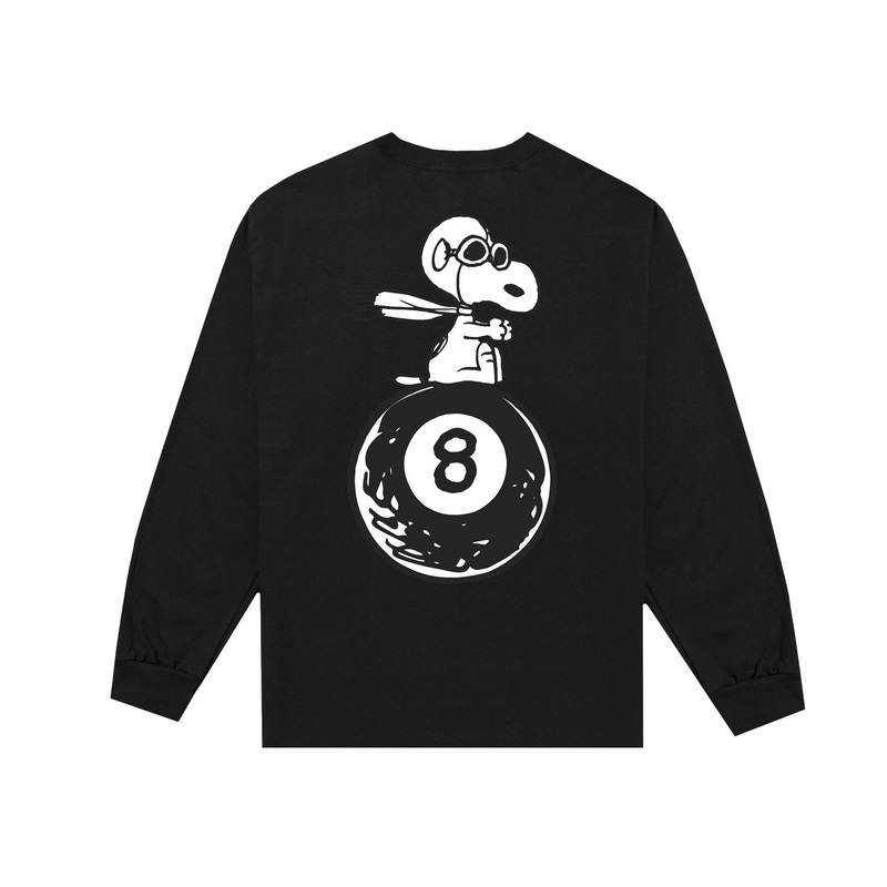 Huf x Peanuts flying ace long sleeve tee (Black) m