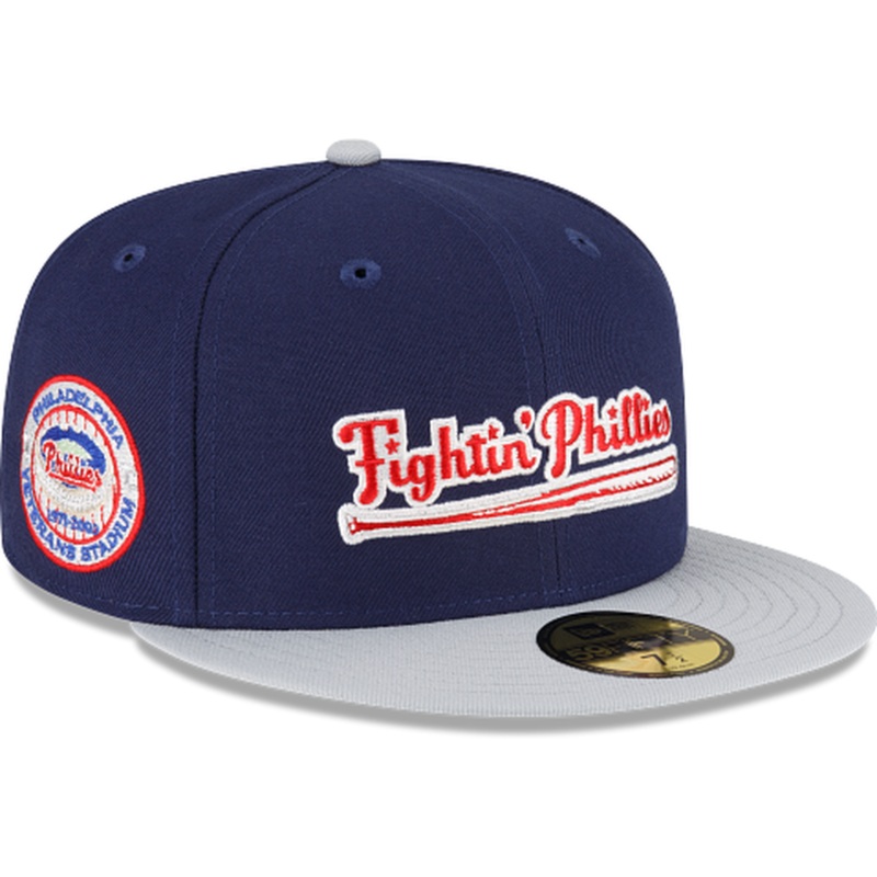 New Era Just Caps Gray Visor Philadelphia Phillies 2023 59FIFTY Fitted Hat