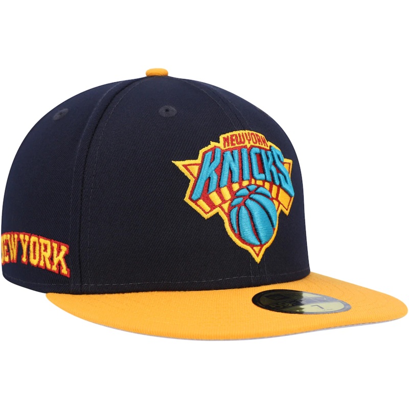 New Era New York Knicks Navy/Gold Midnight 59FIFTY Fitted Hat
