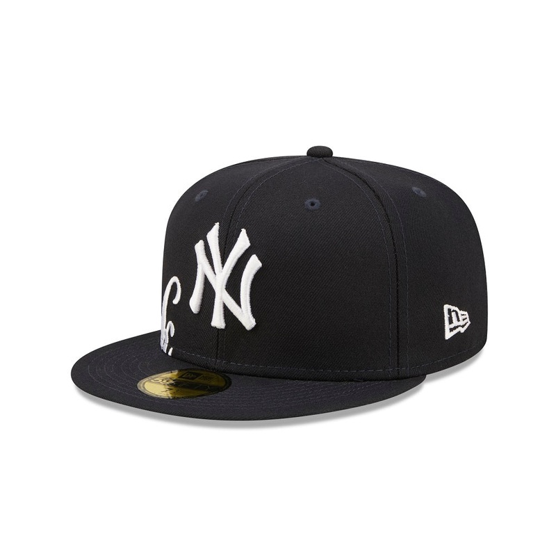 New York Yankees 59FIFTY Side Split Navy Cap 7