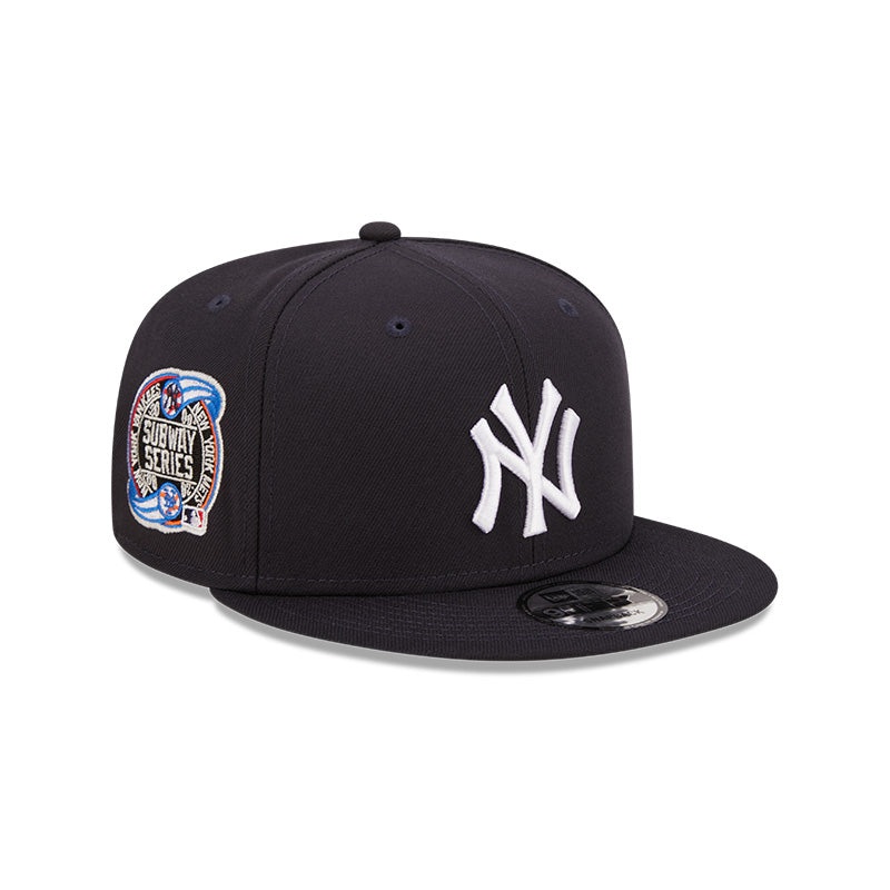 New York Yankees Exclusive New Era SUBWAY SERIES PATCH-UP Snapback Hat – Navy