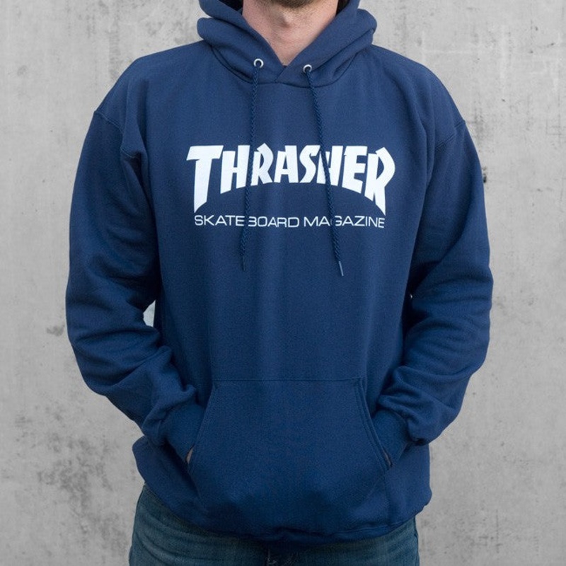 Thrasher Skate Mag Hood (Navy) s