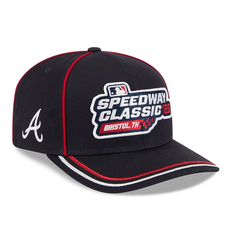 Atlanta Braves MLB Bristol 2025 Navy 9SEVENTY Stretch Snap Adjustable Cap OSFM