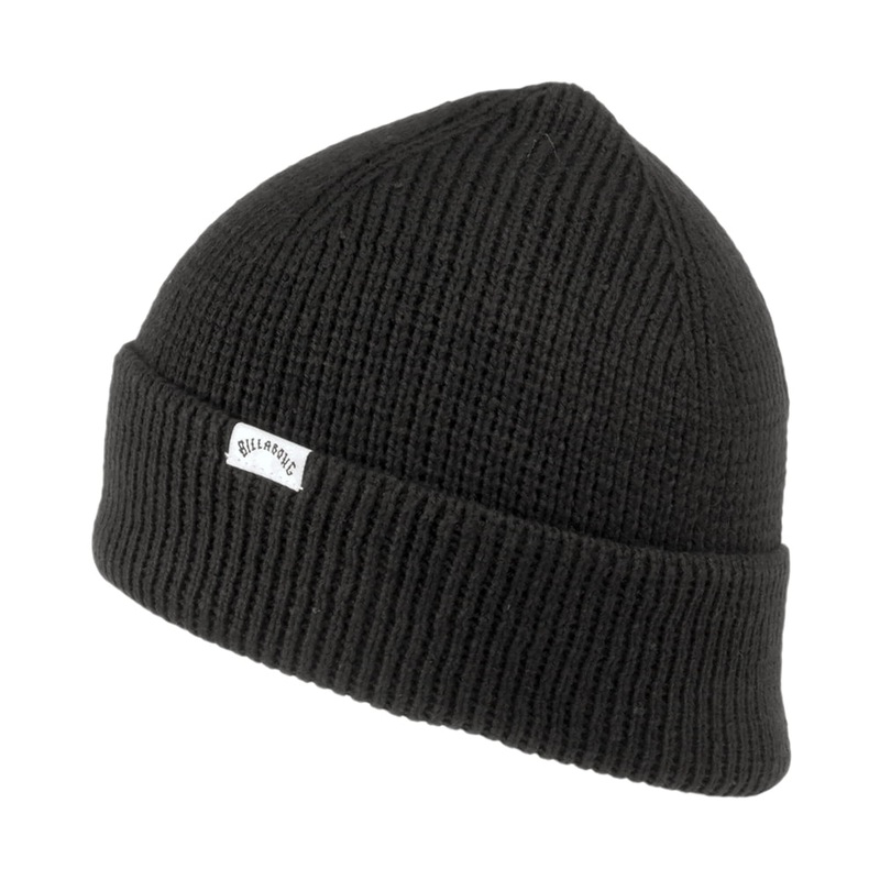 Billabong Hats Bower Short Beanie Hat – Black 1-Size