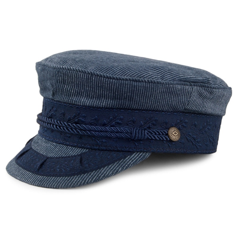Brixton Hats Albany Fiddler Cap – Navy Blue Small-56cm