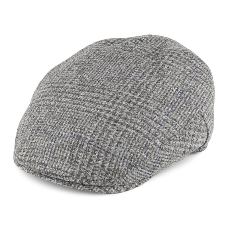 Christys Hats Balmoral Country Tweed Flat Cap – Grey S
