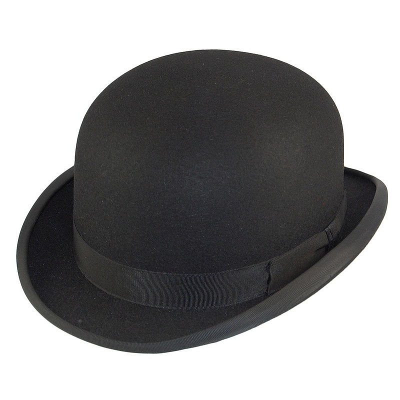 Christys Hats Fur Felt Bowler Hat – Black 55