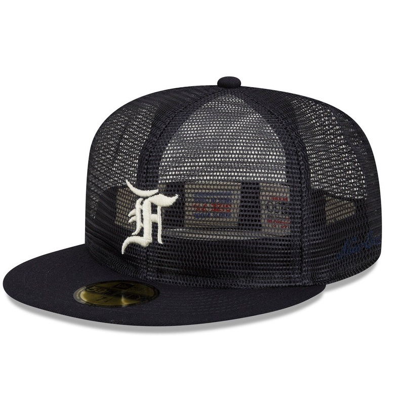 Detriot Tigers 59FIFTY Mesh Fear of God Navy Cap 7