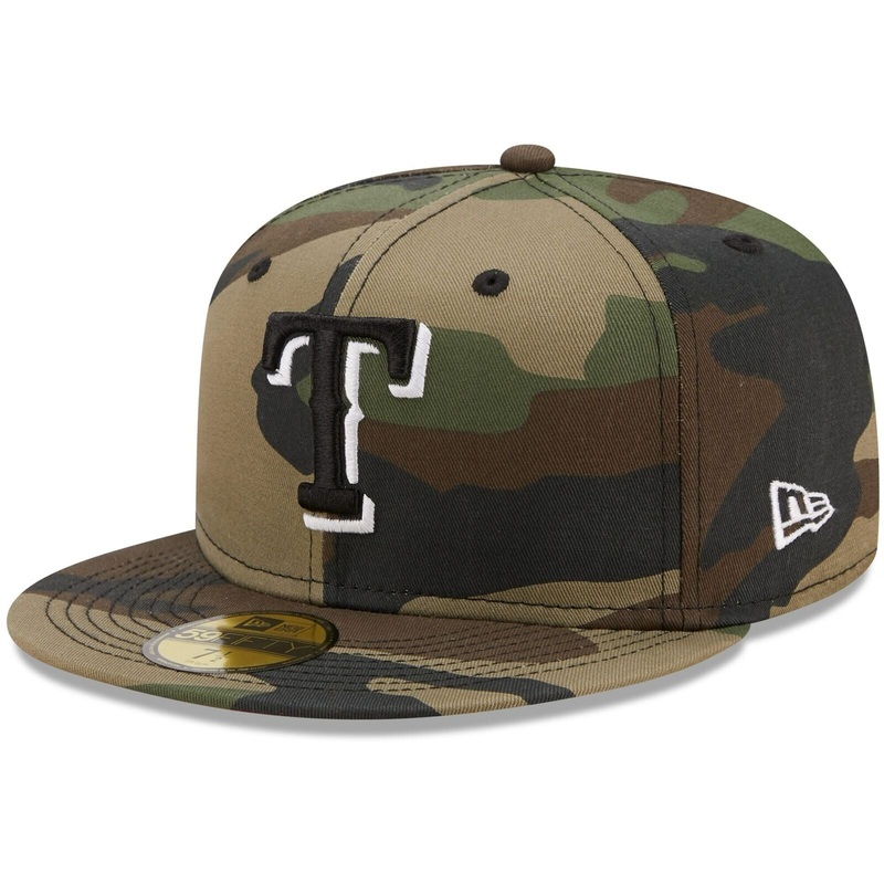 New Era Texas Rangers Camo 2020 Inaugural Season Flame Undervisor 59FIFTY Fitted Hat