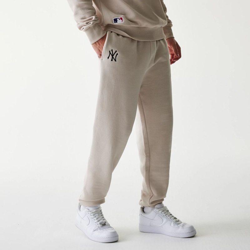New York Yankees MLB League Essential Cream Joggers XS