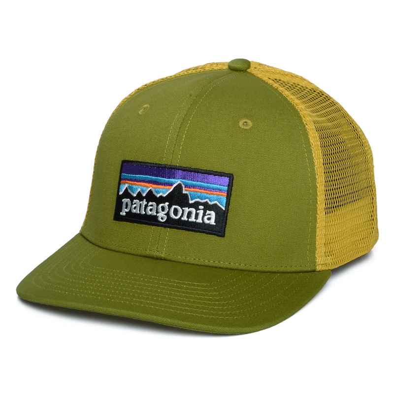 Patagonia Hats P-6 Logo Organic Cotton Trucker Cap – Moss Adjustable