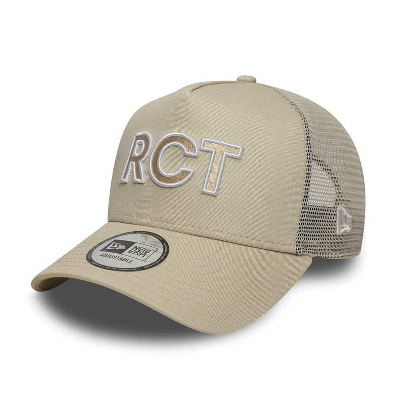 RC Toulonnais Rct Light Beige 9FORTY E-Frame Trucker Adjustable Cap OSFM