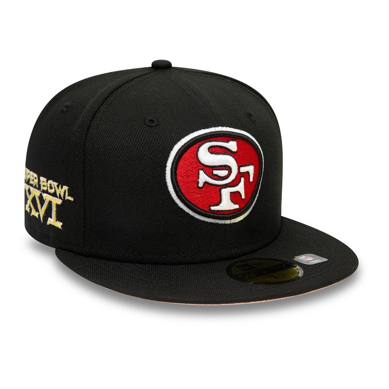 San Francisco 49ers NFL Super Bowl Black 59FIFTY Fitted Cap 6 7/8