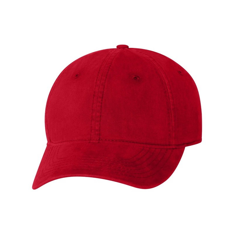Sportsman Blank Relaxed Dad Hat – Red Adjustable