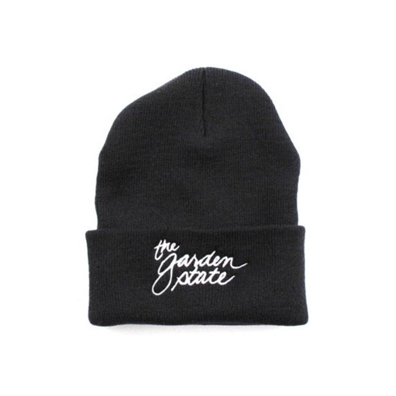 The Garden State Script Beanies (Black) One Size