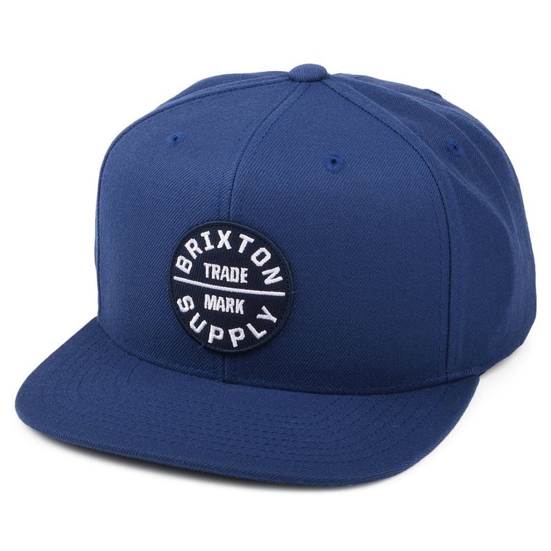 Brixton Hats Oath III Snapback Cap – Mid Blue Adjustable