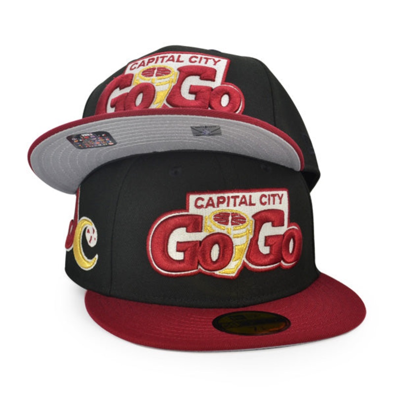 Capital City GoGo Wizards DC Exclusive New Era 59Fifty Fitted Hat – Black/Cardinal 6 7/8