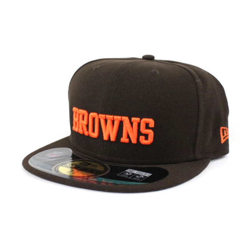Cleveland Browns NFL New Era 59Fifty Fitted Hat (Team Color) 7