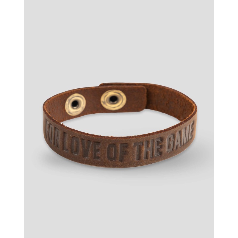 For Love of the Game Single Loop Bracelet – Dark Brown