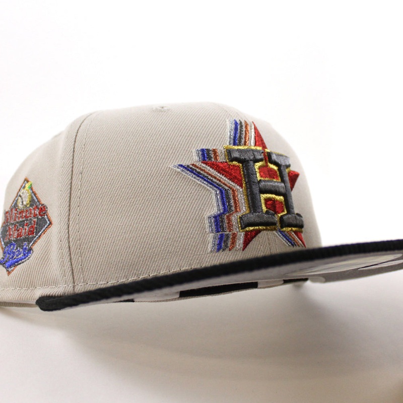 Houston Astros Minute Maid Park New Era 59Fifty Fitted Hat (Stone Corduroy Gray Under Brim) 7