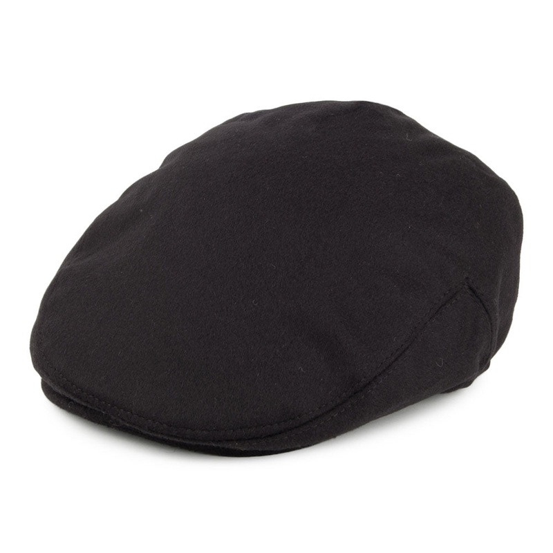 Jaxon & James Pure Wool Harlem Flat Cap Black Wholesale Pack Prepack