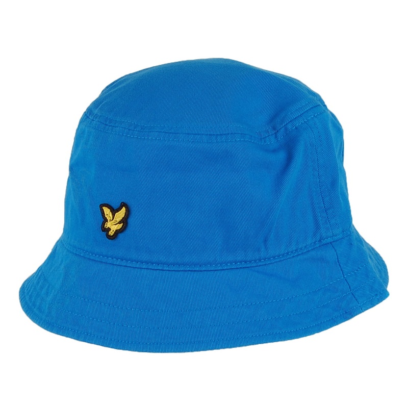 Lyle & Scott Hats Cotton Twill Bucket Hat – Bright Blue 1-Size