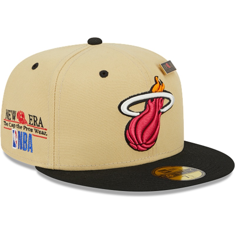 New Era Miami Heat Tan ’59FIFTY Day’ 2023 59FIFTY Fitted Hat