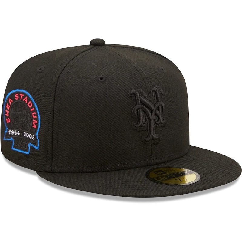 New Era New York Mets New Era Black Shea Stadium Splatter 59FIFTY Fitted Hat