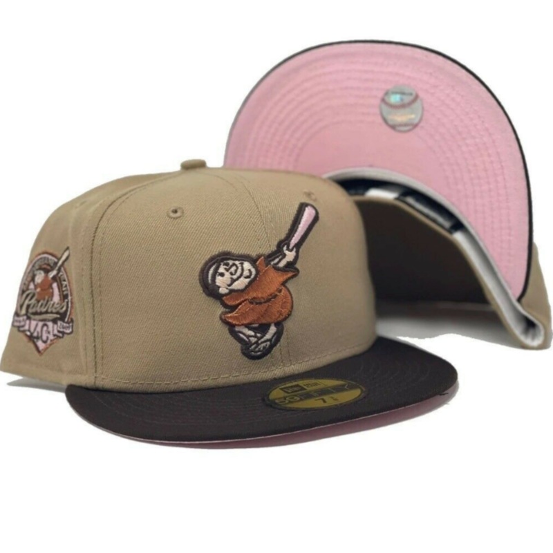 New Era San Diego Padres Khaki/Dark Brown Swinging Friar 59FIFTY Fitted Hat