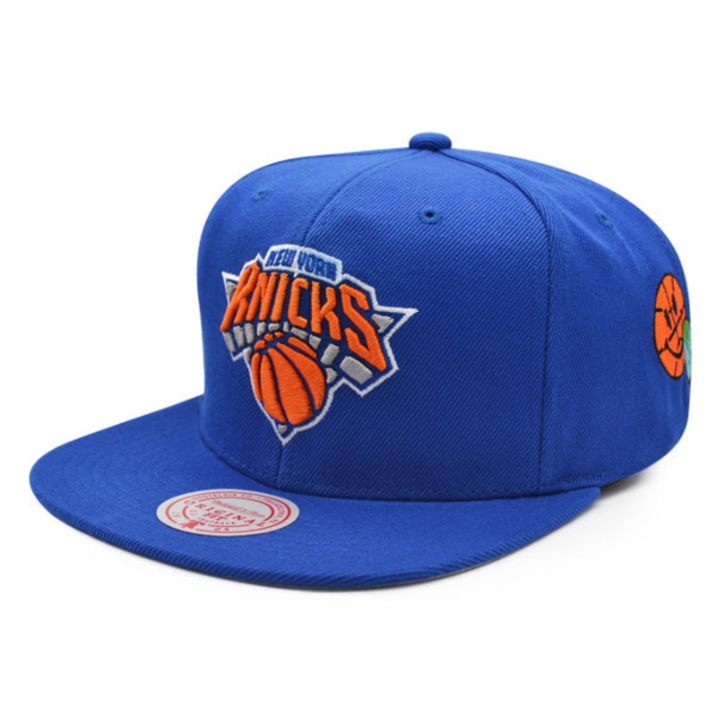 New York Knicks Mitchell & Ness NBA CITY LOVE Snapback Hat – Royal