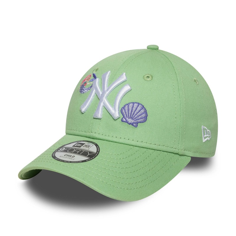 New York Yankees Child MLB Nautical Icon Pastel Green 9FORTY Adjustable Cap Child