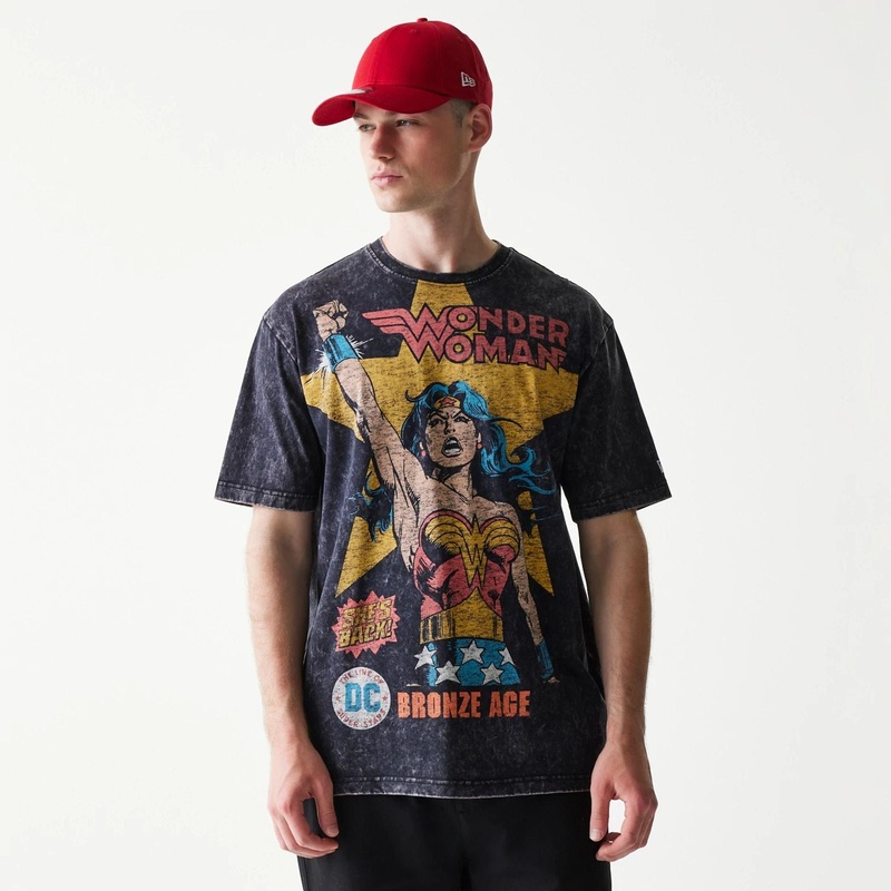 Wonder Woman DC Black T-Shirt S