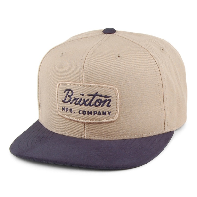 Brixton Hats Jolt MP Snapback Cap – Khaki-Navy Adjustable