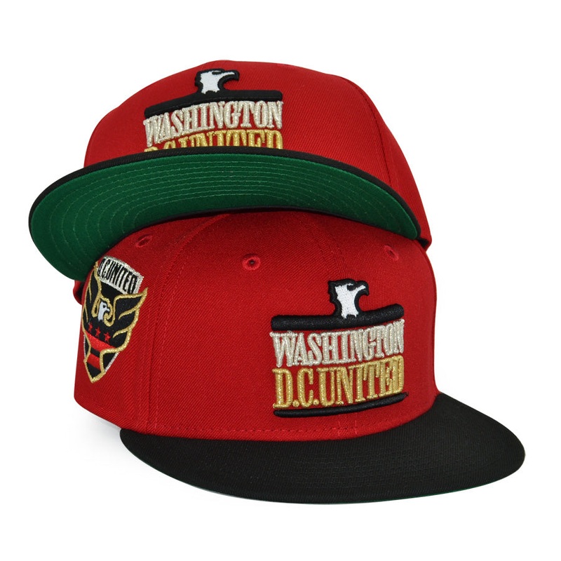 D.C. United “D-C-U” Exclusive New Era 59Fifty Fitted MLS Hat – Red Black 6 7/8
