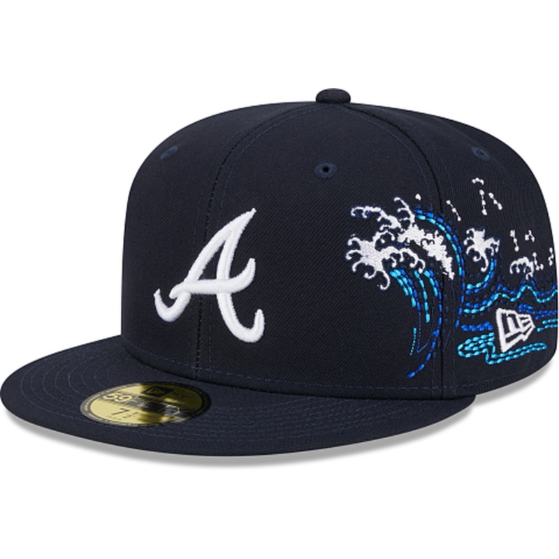 New Era Atlanta Braves Tonal Wave 2023 59FIFTY Fitted Hat