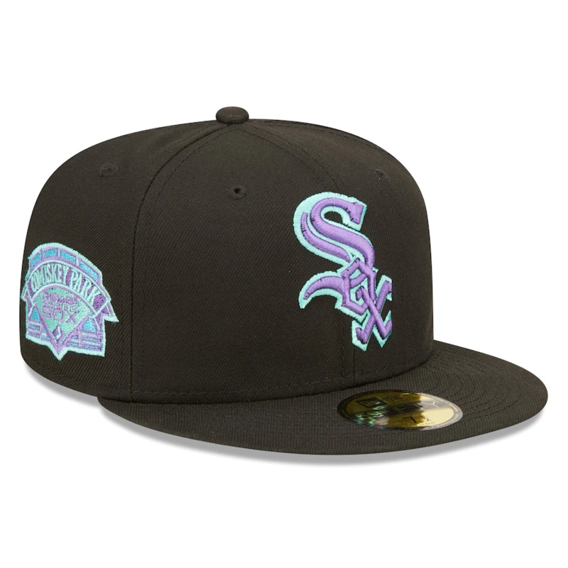 New Era Chicago White Sox Comiskey Park Black Light 59FIFTY Fitted Hat
