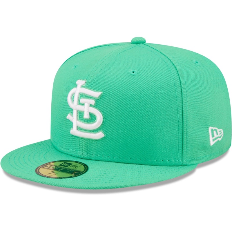 New Era Island Green White Logo St. Louis Cardinals 59FIFTY Fitted Hat