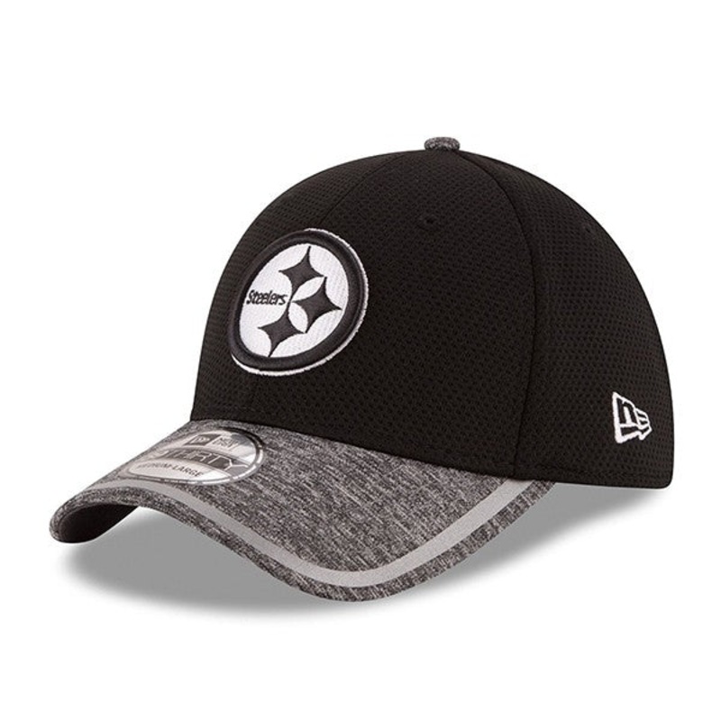 Pittsburgh Steelers New Era NFL 2016 Training 39Thirty Flex-Fit Hat – Black L/XL