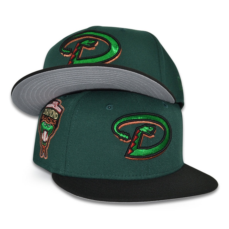 Arizona Diamondbacks “SKY SERPENT” Exclusive New Era 59Fifty Fitted Hat – Dark Green/Black 6 7/8
