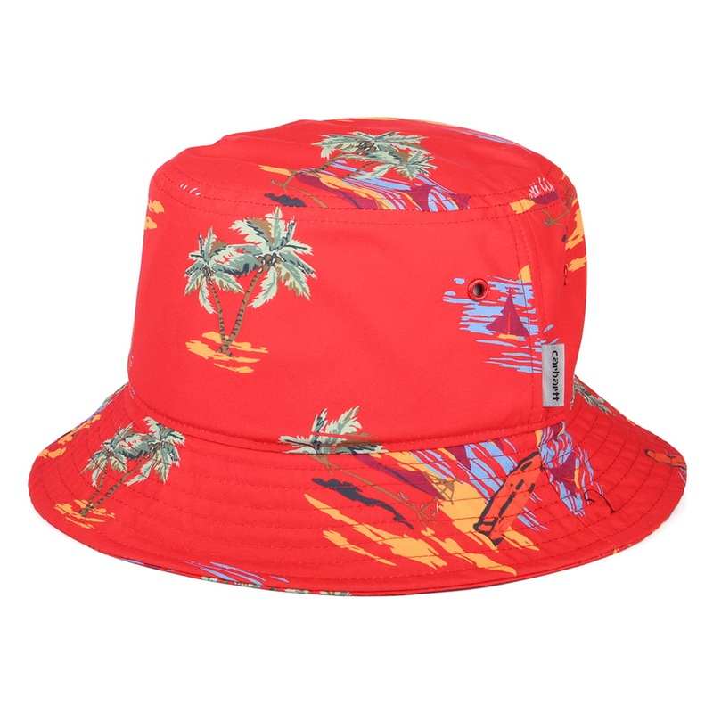 Carhartt WIP Hats Beach Bucket Hat – Red Small/Medium