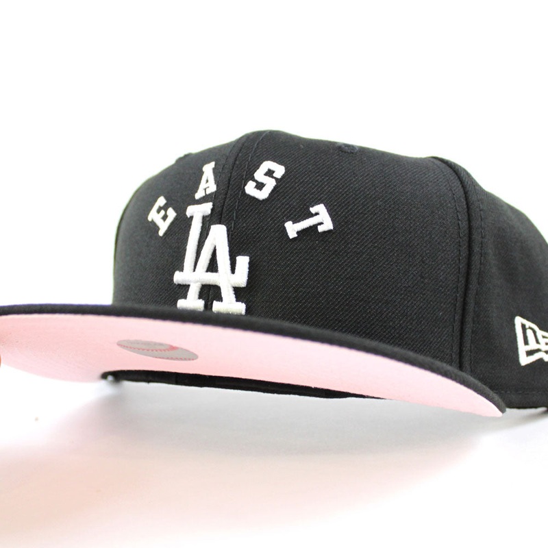 East Los Angeles Dodgers New Era 59Fifty Fitted Hat (Black Pink Under Brim) 6 7/8