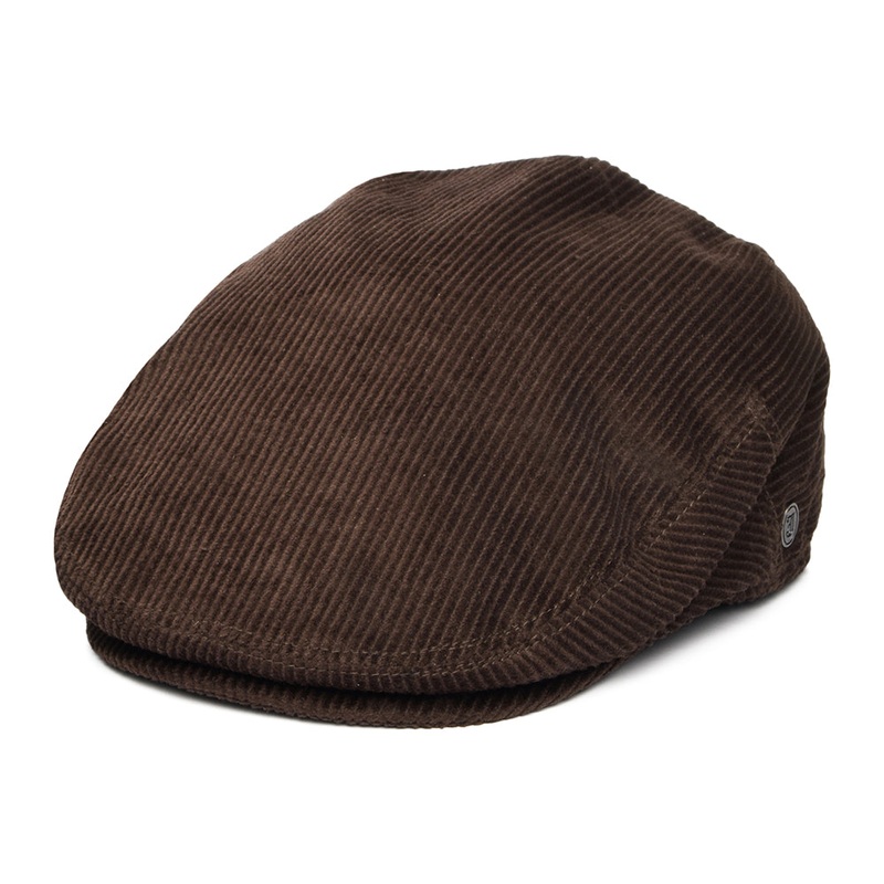 Jaxon & James Corduroy Flat Cap Brown Wholesale Pack Prepack
