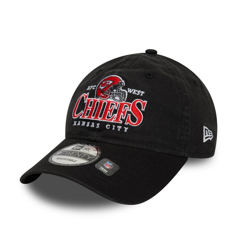 Kansas City Chiefs 9TWENTY NFL Helmit Black Cap One Size